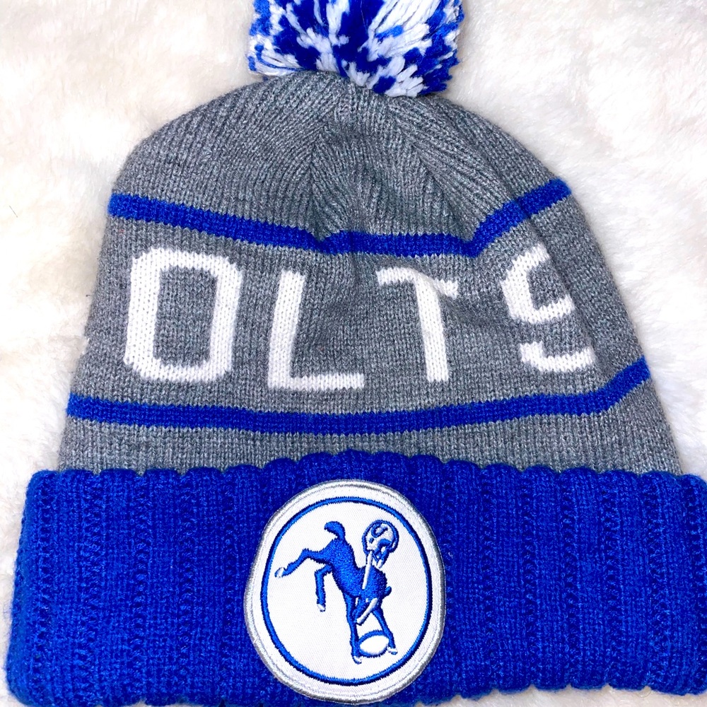 Indianapolis Colts NFL Throwback Mitchell & Ness Beanie Hat